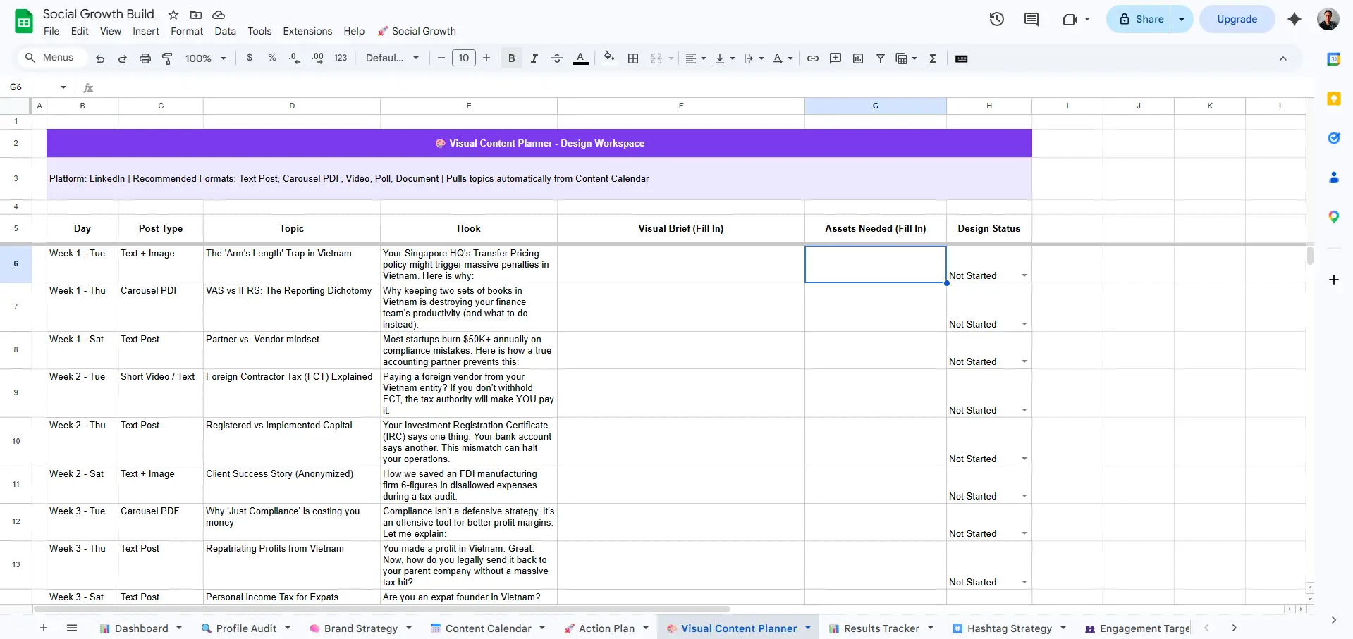 Visual Planner